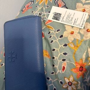 Tory Burch Meadow Mist Leather Wallet